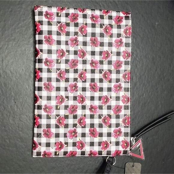 Guess black and pink large wristlet - Picture 2 of 8
